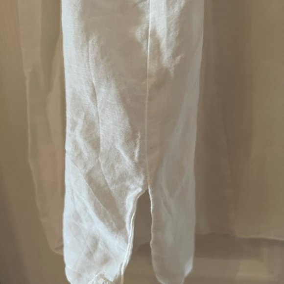 Silk/Cotton Sheer Winter White Blouse - Picture 6 of 9